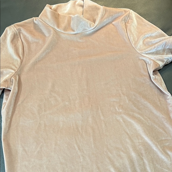 Madewell Velvet Turtleneck Top - Cream, size XS - Picture 3 of 4